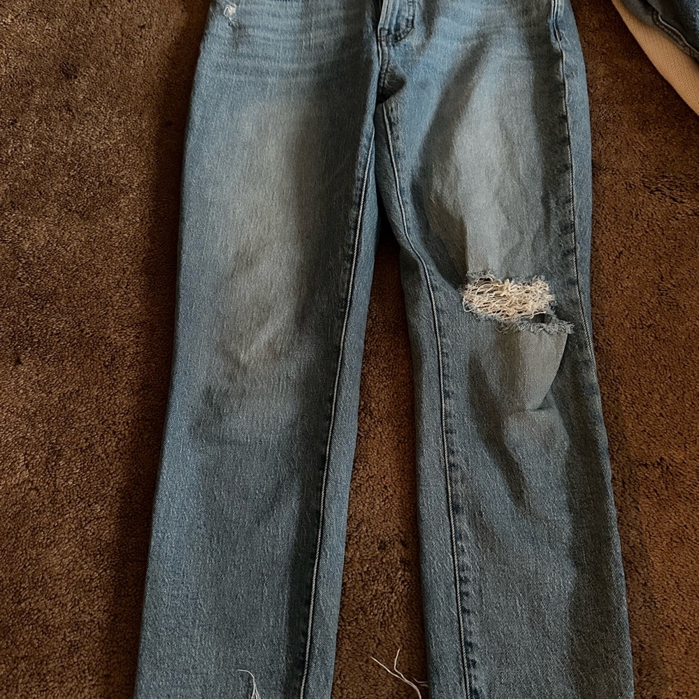 Madewell Women's Straight Leg Jeans in Light Blue - Picture 1 of 5
